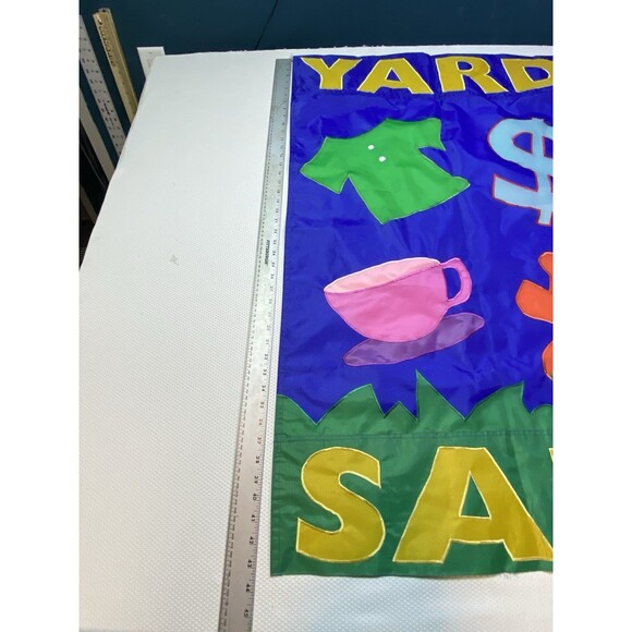 Large Yard Sale Outdoor Garden Flag Colorful Attention Grabbing Two-sided Green - Picture 4 of 7